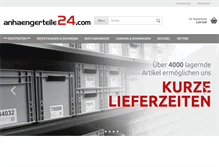 Tablet Screenshot of anhaengerteile24.com